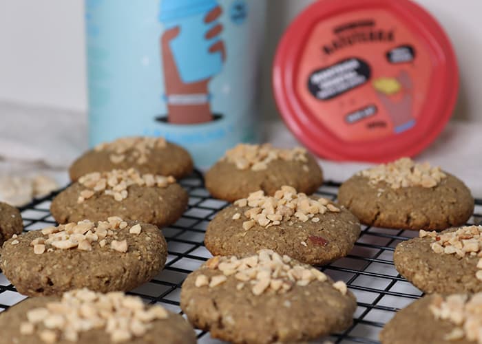 Receita: Cookie proteico de amendoim