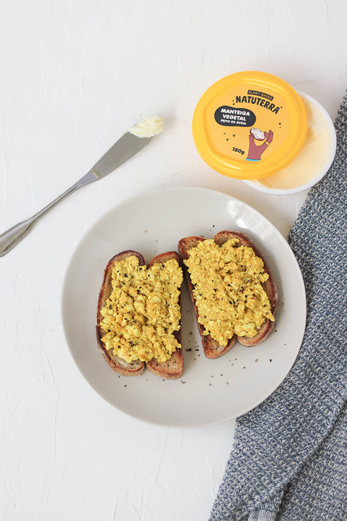 Receita: Tofu mexido na manteiga